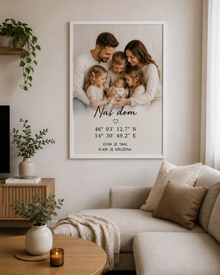 Personalizirane slike z vašo fotografijo in koordinatami